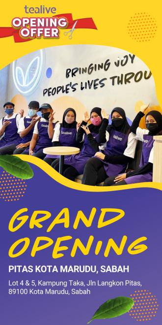 Tealive Pitas Kota Marudu Sabah Opening Promotion (4 December 2022 - 8 December 2022)