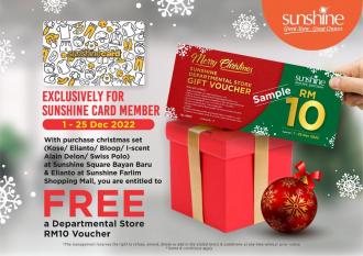 Sunshine Christmas Set FREE RM10 Voucher Promotion (1 December 2022 - 25 December 2022)