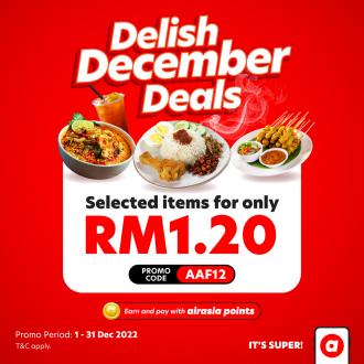 Airasia Food Delish December Deals Promotion (1 December 2022 - 31 December 2022)
