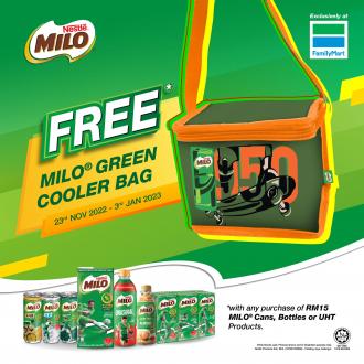 FamilyMart FREE Milo Green Cooler Bag Promotion (23 November 2022 - 3 January 2023)