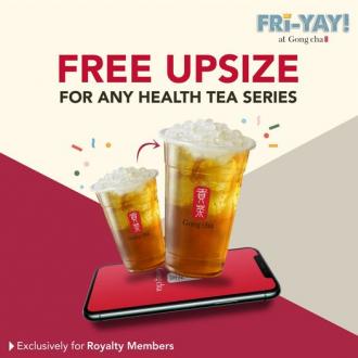 Gong Cha FREE Upsize Health Tea Series Promotion (valid until 8 December 2022)