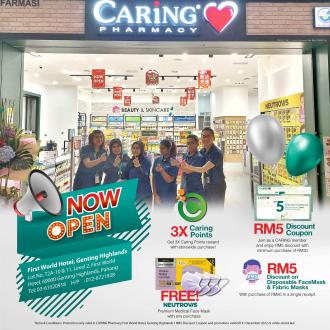 Caring Pharmacy First World Hotel Genting Highlands Opening Promotion (1 December 2022 - 25 December 2022)