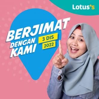 Lotus's Berjimat Dengan Kami Promotion published on 3 December 2022