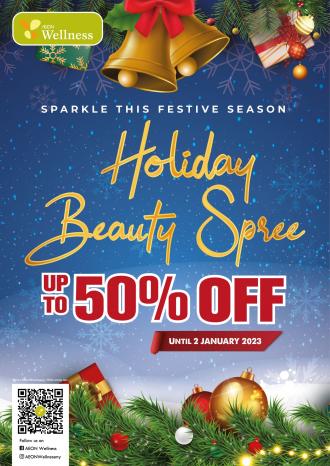 AEON Wellness Holiday Beauty Spree Promotion Catalogue (valid until 2 January 2023)