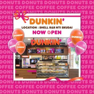 Dunkin' Shell R&R NTI Skudai Opening Promotion (valid until 16 December 2022)