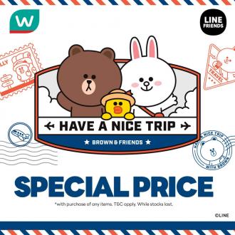 Watsons LINE FRIENDS Travel Collection 30% OFF Promotion (valid until 26 December 2022)