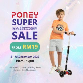Poney Super Markdown Sale from RM19 at Central i-City (8 December 2022 - 18 December 2022)