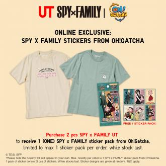 Uniqlo FREE Spy x Family Sticker Pack Promotion
