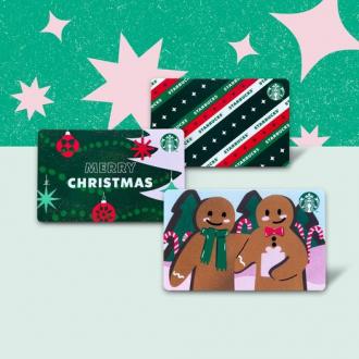Starbucks Christmas Holiday Gift Cards