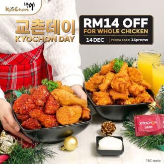 Kyochon Day Promotion Whole Chicken RM14 OFF (14 December 2022)
