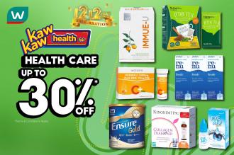 Watsons Health Care Sale Up To 30% OFF (8 December 2022 - 12 December 2022)