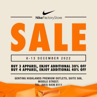 Nike Factory Store Special Sale at Genting Highlands Premium Outlets (8 December 2022 - 13 December 2022)