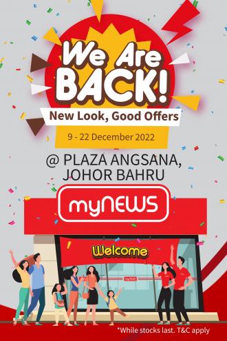 myNEWS Plaza Angsana Johor Bahru Opening Promotion (9 December 2022 - 22 December 2022)