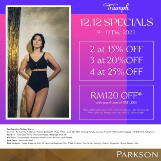 Parkson Triumph & Sloggi 12.12 Sale (9 December 2022 - 12 December 2022)