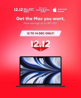 Lazada Apple MacBook 12.12 Sale (12 Dec 2022 - 14 Dec 2022)