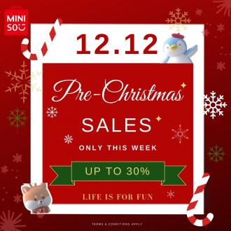 Miniso Paradigm Mall 12.12 Pre-Christmas Sale (12 December 2022 onwards)