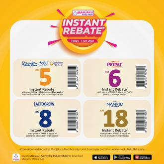 Manjaku Instant Rebate Promotion (valid until 1 Jan 2023)