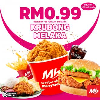 Marrybrown Krubong Melaka FoodPanda Opening Promotion