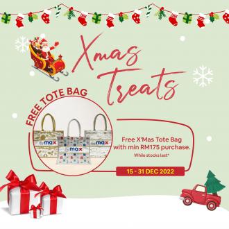 Max Fashion FREE X'Mas Tote Bag Promotion (15 December 2022 - 31 December 2022)