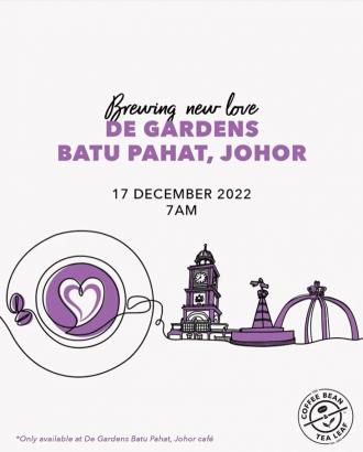 Coffee Bean De Gardens Batu Pahat Opening Promotion (17 December 2022 - 26 December 2022)