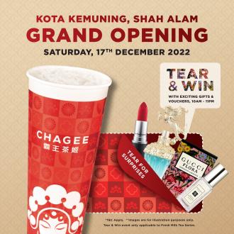 CHAGEE Kota Kemuning Opening Promotion (17 December 2022)
