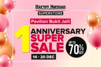 Harvey Norman Pavilion Bukit Jalil 1st Anniversary Super Sale Up To 70% OFF (14 December 2022 - 20 December 2022)