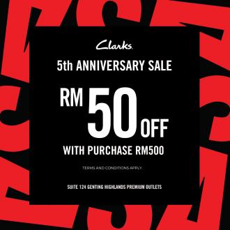 Clarks Genting Highlands Premium Outlets 5th Anniversary Sale (23 Dec 2022 - 1 Jan 2023)