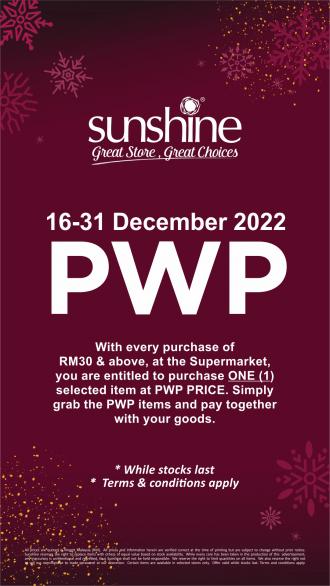 Sunshine PWP Promotion (16 December 2022 - 31 December 2022)
