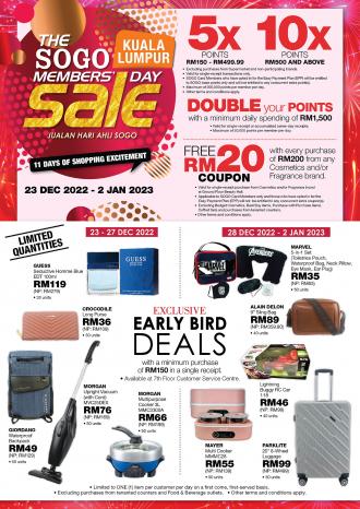 SOGO Kuala Lumpur Members Day Sale Catalogue (23 December 2022 - 2 January 2023)