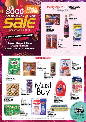 SOGO Kuala Lumpur Supermarket Members Day Sale Catalogue (23 Dec 2022 - 2 Jan 2023)