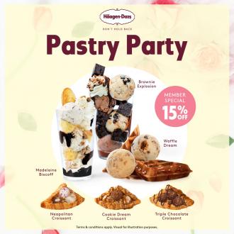 Haagen-Dazs Pastry Party Promotion 15% OFF (valid until 31 March 2023)