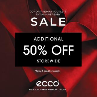 Ecco Outlet Johor Premium Outlets 10th Anniversary Sale (23 December 2022 - 2 January 2023)