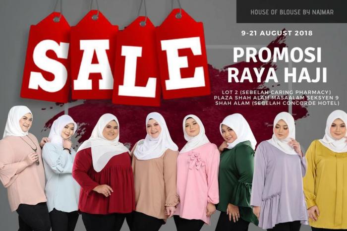 House of Blouse By Najmar Aidiladha Sale at Plaza Masaalam, Shah Alam (9 August 2018 - 21 August 2018)