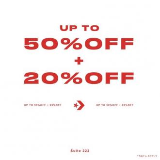 Converse Special Sale Up To 50% OFF + 20% OFF at Genting Highlands Premium Outlets (23 December 2022 - 1 January 2023)