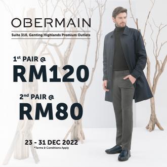Obermain Special Sale at Genting Highlands Premium Outlets (23 December 2022 - 1 January 2023)