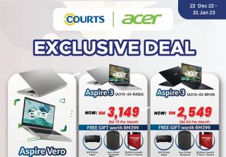 COURTS ACER Promotion (22 December 2022 - 31 January 2023)