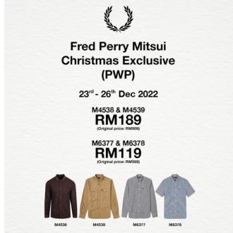 Fred Perry Christmas Sale at Mitsui Outlet Park (23 December 2022 - 26 December 2022)