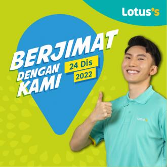Lotus's Berjimat Dengan Kami Promotion published on 24 December 2022