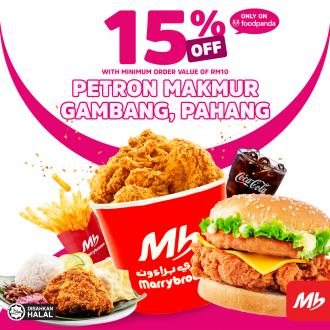 Marrybrown Petron Makmur Gambang FoodPanda Opening Promotion