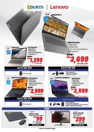 COURTS Lenovo Promotion (valid until 31 January 2023)