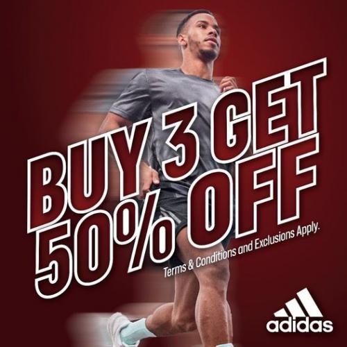 Adidas Special Sale Buy 3 Get 50% OFF at Johor Premium Outlets (27 Dec ...