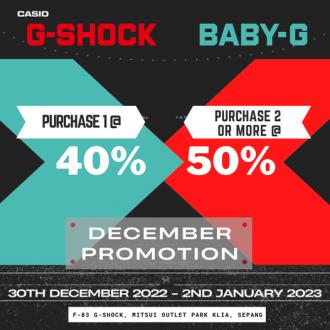 G-Shock New Year Sale at Mitsui Outlet Park (30 December 2022 - 2 January 2023)