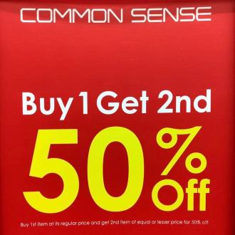 Common Sense 2nd for 50% OFF Promotion at Freeport A'Famosa