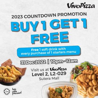 Vivo Pizza Sutera Mall FREE Soft Drink Promotion (31 December 2022)