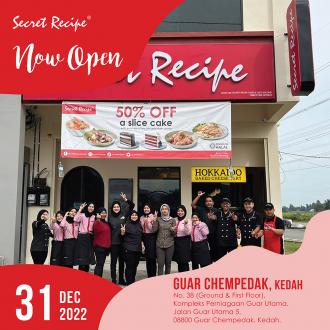 Secret Recipe Guar Chempedak Kadah Opening Promotion 50% OFF Slice Cake (31 December 2022 - 13 January 2023)