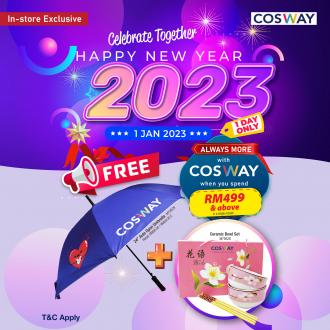 Cosway New Year Promotion FREE Umbrella and Ceramic Bowl Set (1 January 2023)