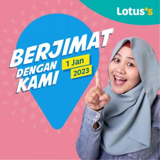 Lotus's Berjimat Dengan Kami Promotion published on 1 January 2023