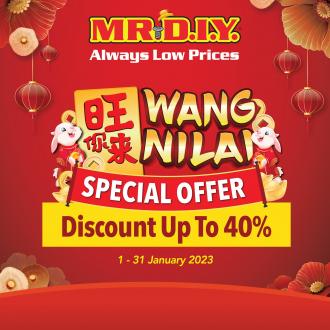 MR DIY Chinese New Year Promotion Up To 40% OFF (1 January 2023 - 31 January 2023)