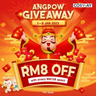 Cosway CNY Angpow Giveaway RM8 OFF Promotion (1 January 2023 - 8 January 2023)
