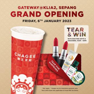 CHAGEE Gateway @ KLIA2 Opening Promotion (6 January 2023)